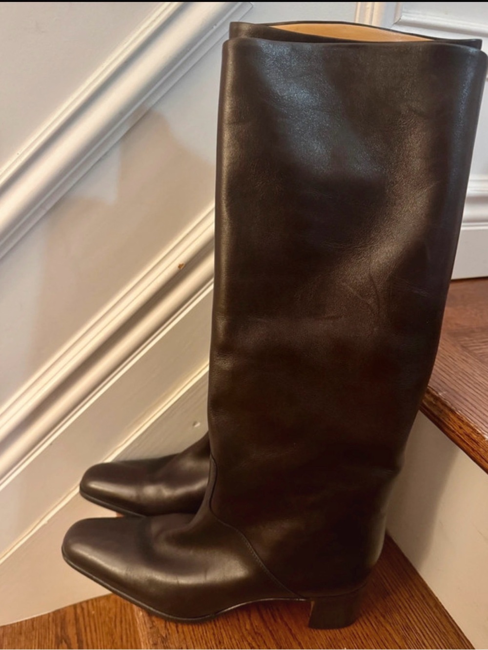 Tanino Crisci knee high leather boots